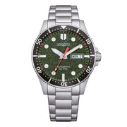 Vagary Aqua G.Matic 40mm IX3-319-43 - cassa e bracciale acciaio - quadrante verde con datario